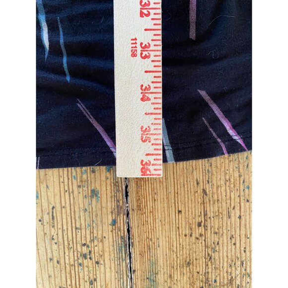 Apt. 9 Women’s Black Multicolor Printed Long Sleeve Elastic Waist Dress S Rayon - Picture 8 of 8